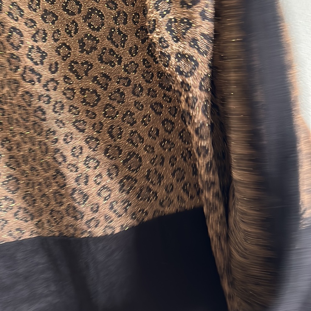 Nina Piccalino Leopard 2 in 1 luxury long sleeve cheetah print tanks w cardigan - Picture 12 of 16